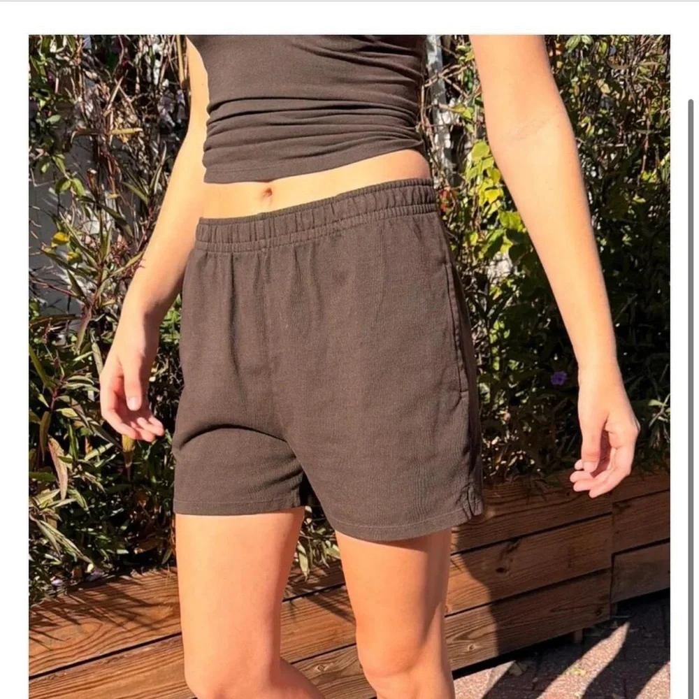 Brandy Melville Blue Rosa Sweat Shorts - Picture 4 of 4
